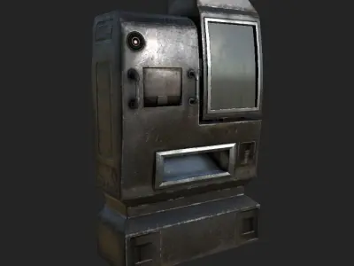 Cyberpunk Vending machine Low-poly 3D model