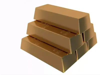 Money and Gold and Safe Collection 3D model