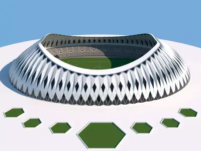 MOON STADIUM 3D model