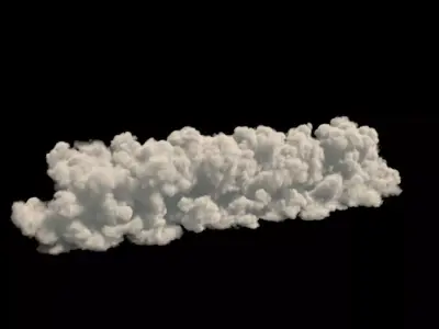 Realistic 3d cloud VDB format 3D model