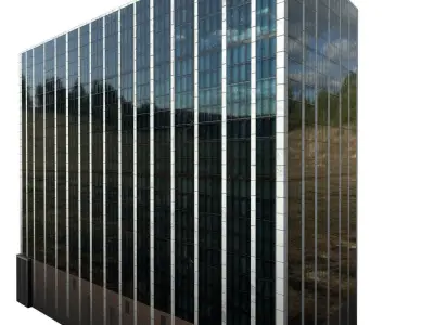 Philip Burton Federal Building Low-poly 3D model