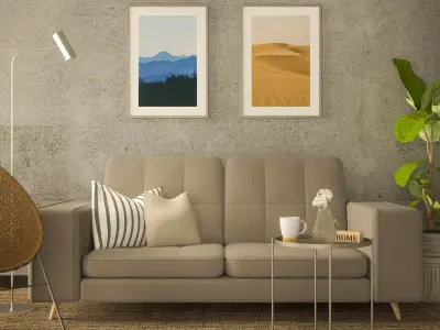 Living Room - Salon 3D model