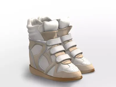 Wedge Sports Boots Low-poly 3D model