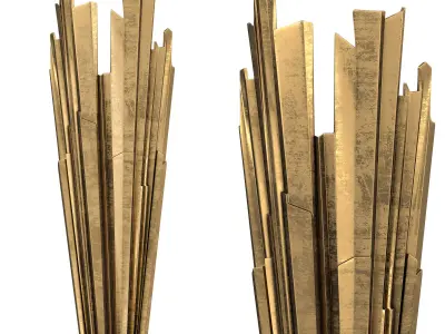 Claymore Tall Sconce 3D model