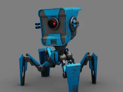 SPIDER DROID  rigged character 3D model buy