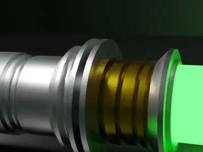 Asajj Ventress Padawan Lightsaber - 3D Print Model 3D print model