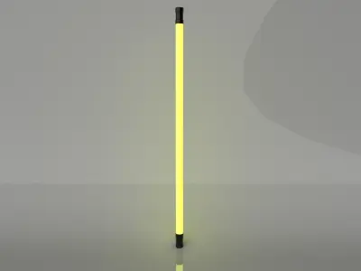 Lights light pole with light Low-poly 3D model