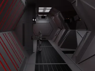 Star Wars Imperial Brig Pack 3D model