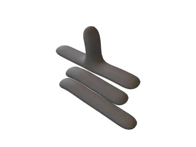 Suzhou Numerals Eight V1 001 Low-poly 3D model