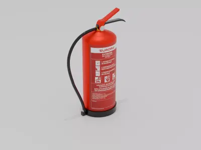 Fire Extinguisher Low-poly 3D model