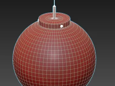 TRANQUILLO marble sphere pendant light 3D model