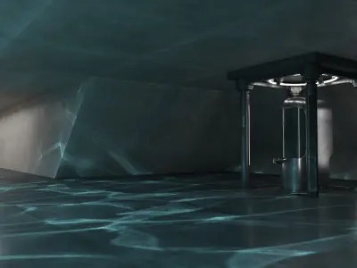  2 Futuristic Interiors Set 