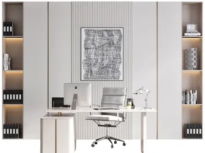 OFFICE FURNITURE NO10 A 3D model