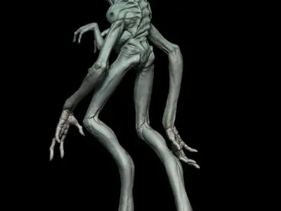 Alien Soldier Print 3D STL 3D print model