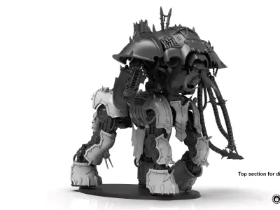 Centaur knight conversion kit - Chaos armour pack only 3D print model