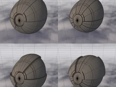 Sci-Fi Spaceship A 004 3D model