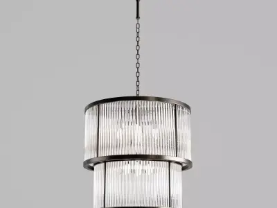 PASADENA Bronze Chandelier Low-poly 3D model