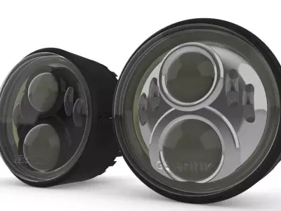 Faro circular led Low-poly 3D model