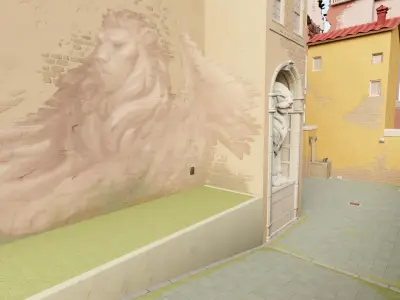 Valorant Ascent B Map Low-poly 3D model