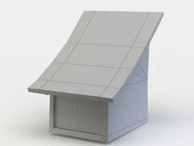Dormer window Low-poly 3D model
