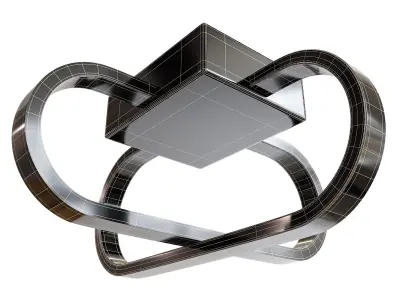 LED Ceiling Chandelier   Low-poly 3D model buy