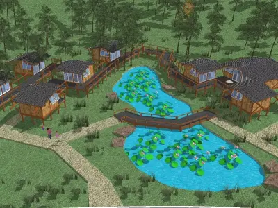 Creative Design-Holiday Cabin-014 3D model