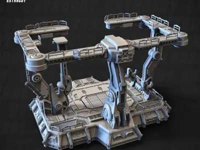 Wasabi Base Hangar 3d Printable 3D print model