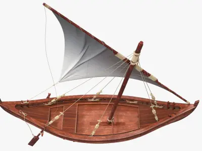  Yenikapi 12 Wooden Sailing Boat Vintage 