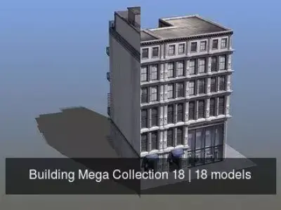 Building Mega Collection 18 3D Model Pack