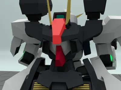 GN-008 Seravee Gundam 3D model