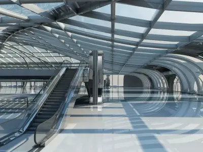 Futuristic Architectural Structure 3D model
