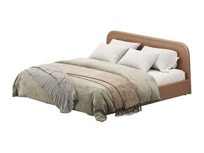 Camilla Low Profile Bed 3D model