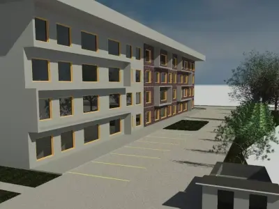 4 FLOORS APARTMENT 3D model