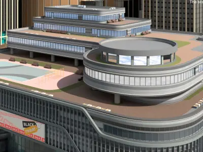  Modern Shopping Mall Complex 