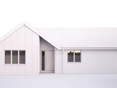 British House Barton Road 3 3D model