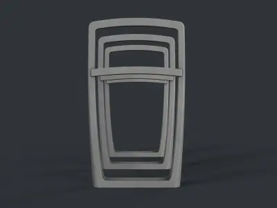 Bike Rack 24 PBR Game Ready Low-poly 3D model