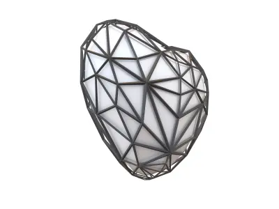 Stylish Heart V4 014 Low-poly 3D model