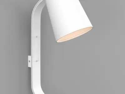 Repcy wall lamp white 3D model