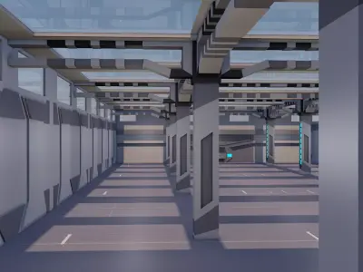 Sci Fi Interior 3D model 80