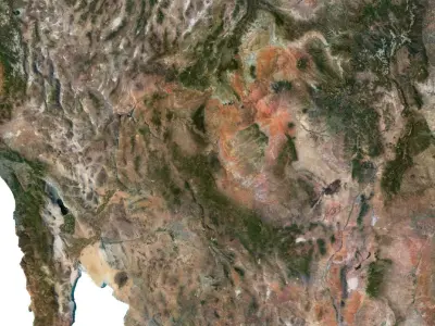 North America Terrain 3D Map 3D model