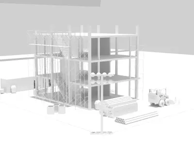 construction building 3D model purchase