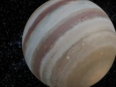Jupiter Animation Low-poly 3D model