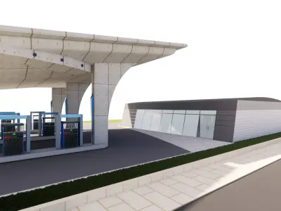 Gas Station3 3D model