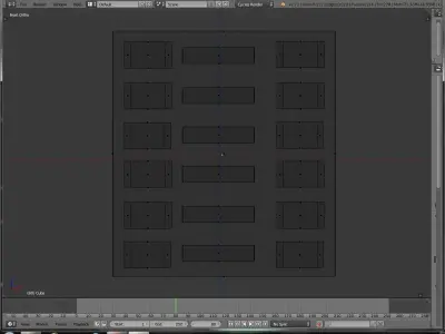 Door Access Panel Retro Sci Fi Computer Buttons Prop Environment Low-poly 3D model