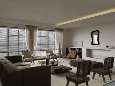 apartment interior scenes     3D model get