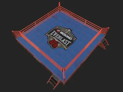 Boxing Ring Pack Low-poly 3D model