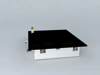 Retro House Free 3D model