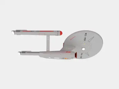 ship Enterprise NCC-1701 of the Terran Empire 3D model