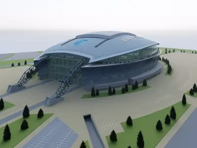 AT T Stadium Cowboys Stadium High-Detail American Football Arena 3D model