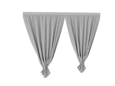 Curtain Low-poly 3D model